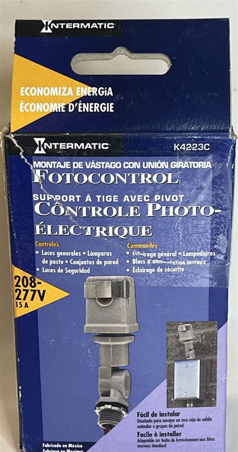 intermatic kc photo control stern swivel mount  vac  ebay