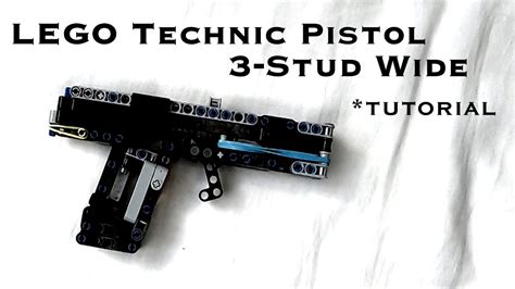 lego pistol tutorial technic  stud wiede youtube