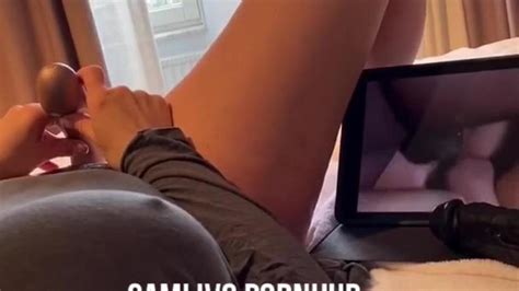 swedish girl watching porn and masturbates loud moaning orgasm porn videos