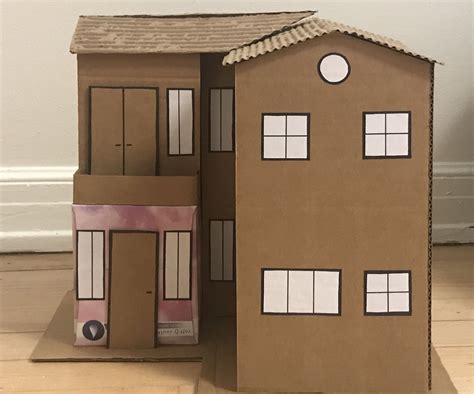 build  model cardboard house  steps instructables