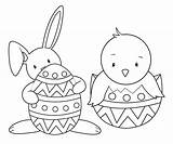 Easter Coloring Pages Duck Easy Printable Getcolorings Kids Color sketch template