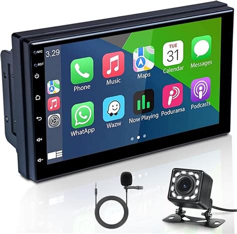 hikity autoradio apple carplay  din  android auto stereo auto  schermo tocco da  pollici