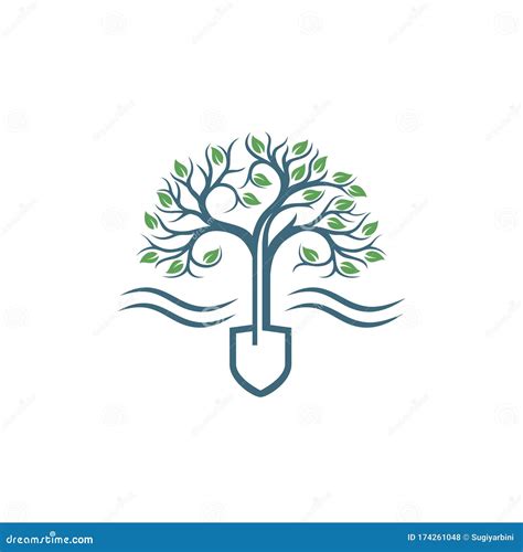 tree landscaping logo vector stock vector illustration  agriculture graphic