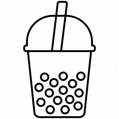 boba bubble iced milk tea icon download on iconfinder
