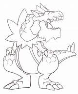 Tyrantrum Coloring Pages Template Sketch sketch template