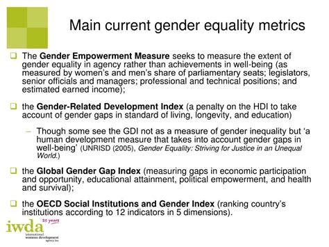 ppt signposts and indicators of progress in gender equality powerpoint