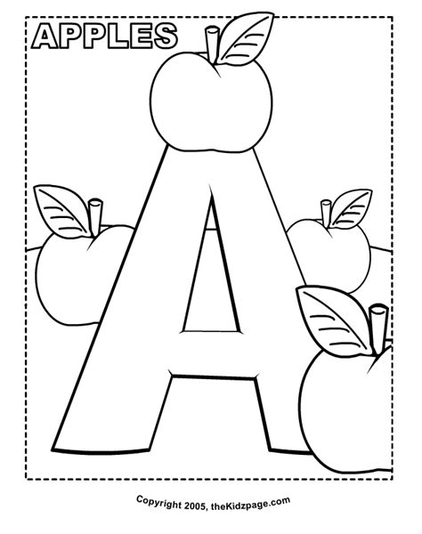 abc coloring pages getcoloringpagescom