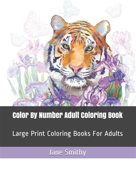 adult color  numbers color  number adult coloring book large