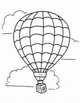 Balloon Air Hot Coloring Pages Drawing Kids Printable Sheets Adult Clipart Choose Board sketch template
