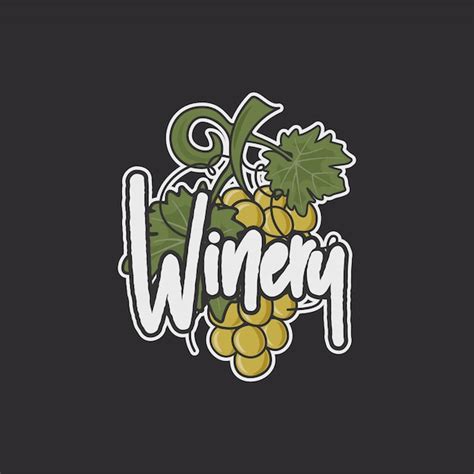 premium vector winery logo template