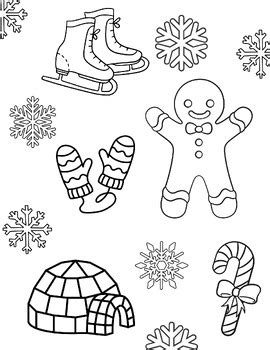 winter coloring page  family  firsties tpt