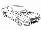 Mustang Coloring Ford Pages Cars Fast 67 Gt Drawing Outline Bronco Cool Car Furious F150 1969 1967 Drawings Printable Gt500 sketch template