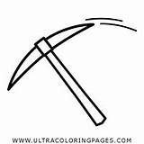 Piccone Pickaxe Ultracoloringpages sketch template