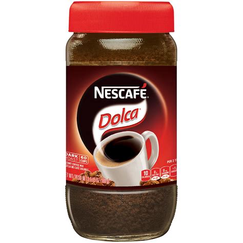 nescafe dolca dark roast instant coffee  oz jar walmartcom