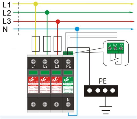 surge protection wiring diagram