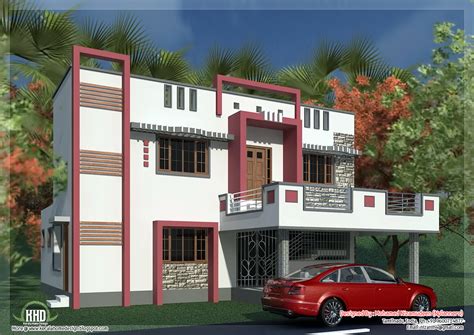 south indian model minimalist  sq ft house exterior design kerala house design