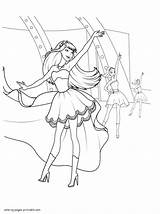 Barbie Popstar Pages Princess Colouring Coloring Printable Print Girls sketch template