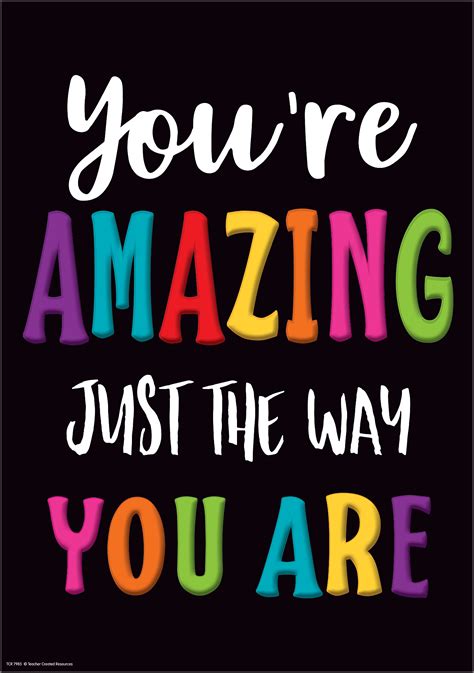 youre amazing      positive poster tcr teacher created resources