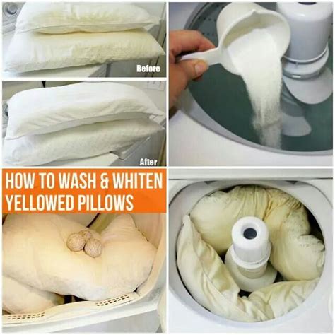pillow washing household cleaning tips cleaning pillows diy