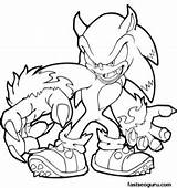 Sonic Pages Werehog Sheets Knuckles Tails Effortfulg Coloriage Everfreecoloring Eggman Dxf sketch template