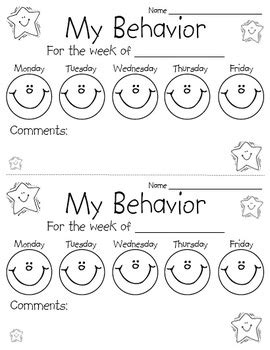 sensational kindergarten behavior chart printable alphabet fill