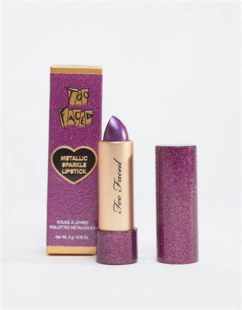 faced metallic sparkle lipstick pixie stick asos