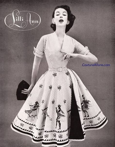 Couture Allure Vintage Fashion Lilli Ann Dress 1956 Fifties