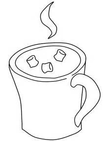 hot chocolate template printable coloring home