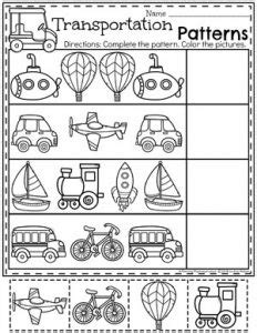 balloon math worksheet preschool