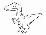 Velociraptor Baby Coloring Coloringcrew sketch template