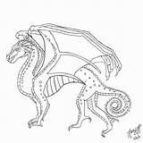 Wings Fire Coloring Pages Dragon Printable Seawing Mudwing Getdrawings Awesome Color Getcolorings Print Colorings sketch template