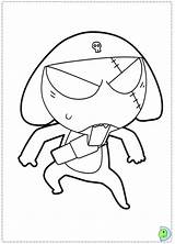 Coloring Keroro Dinokids Close Frog Pages Print sketch template