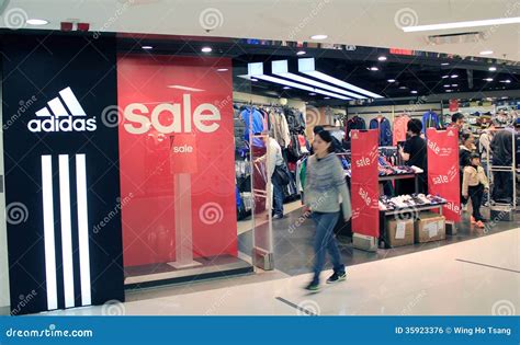 adidas winkel  hongkong redactionele foto image  winkel