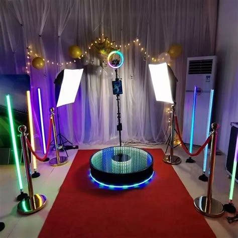 photo booth selfie video  party wedding  rotating spinning