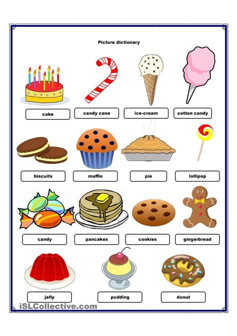 picture dictionary sweets agglika