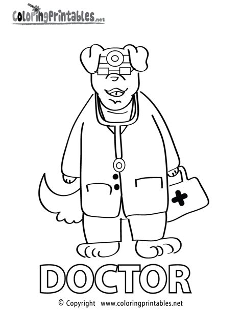 doctor coloring page printable fun worksheets coloring pages  kids