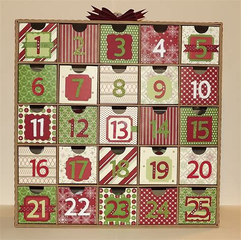 paper scissors   christmas advent calendar kit