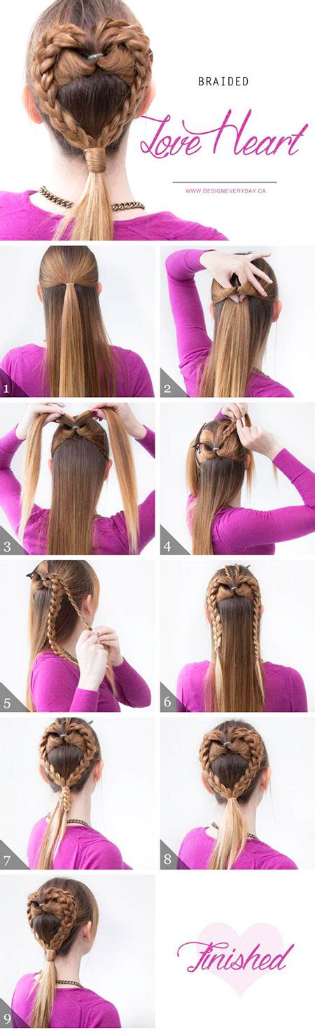 easy valentines day hairstyle tutorials   ladies
