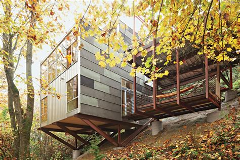 hillside homes  feature  balancing act  nature dwell