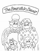Coloring Bears Berry Sheet Characters Family Sheets Berenstain Bear Kids Bernstein Cute Grew Doodle These sketch template