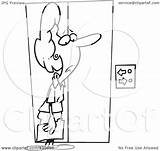 Elevator Businesswoman Waiting Toonaday Confused Outline Illustration Cartoon Royalty Rf Clip Ron Leishman 2021 sketch template