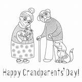 Coloring Pages Grandparents Grandmas Printable 30seconds Kids Grandpas Mom Fun Tip Print sketch template