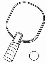 Pong Ping Tenis Raquete Tischtennis Paleta Pelota Ausmalbilder Tischtennisschläger Colorir Imprimir Jugando Ausmalbild Racchetta Racket sketch template