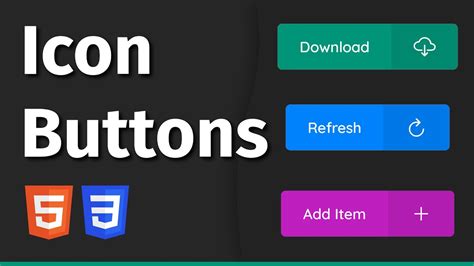 easily create buttons  icons  html css web development
