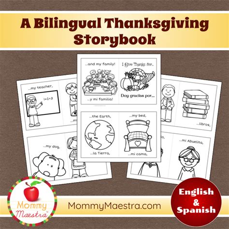 mommy maestra bilingual thanksgiving printables