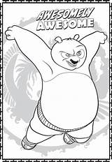 Panda Kung Fu Coloring Pages Kids Po Printable Dreamworks Animation Tigress Activity Bestcoloringpagesforkids Books sketch template