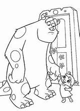 Monsters Boo Sulley Kids Likes Mike Kidsplaycolor Waternoose Getdrawings sketch template