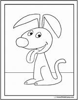 Coloring Dog Pages Cute Cartoon Forever Puppy Bones Printable Breeds Houses Colorwithfuzzy sketch template