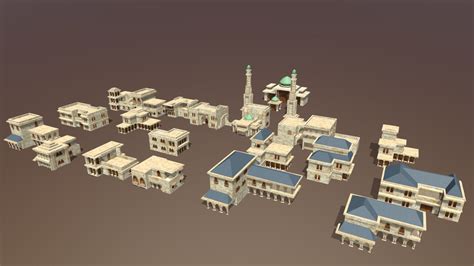 arab building  model  omarme  sketchfab