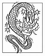 Dragon Chinese Year Coloring Getdrawings sketch template
